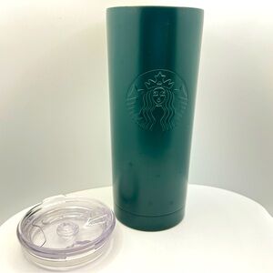 2022 Starbucks Coffee ~ Green Stainless Steel ~ Travel Mug Tumbler ~ W Lid ~ EUC